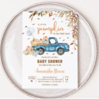 Baby shower Citrouille Blue Truck