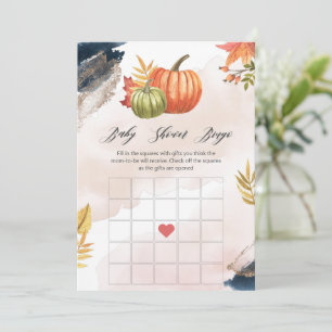 Invitation Baby shower Citrouille d'automne