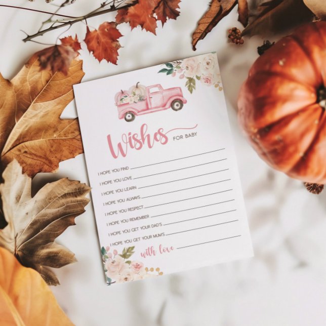 Invitation Baby shower citrouille De Camion Désire Pour La Ca (Créateur téléchargé)