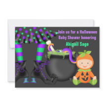 Baby shower Citrouille neutre pour Halloween migno