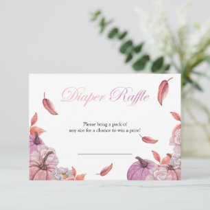 Invitation Baby shower Citrouille rose pâle  rabat