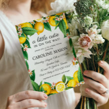 Baby shower Citrus citron