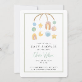 Invitation Baby shower classique