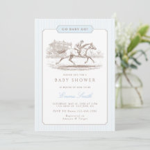 Baby Shower Classique Préparatoire Blue Go Baby Go