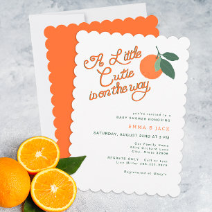 Invitation Baby shower Clémentine Little Cutie Minimal