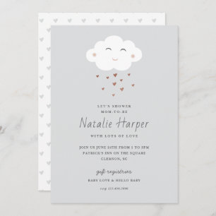 Invitation Baby shower Cloud mignon