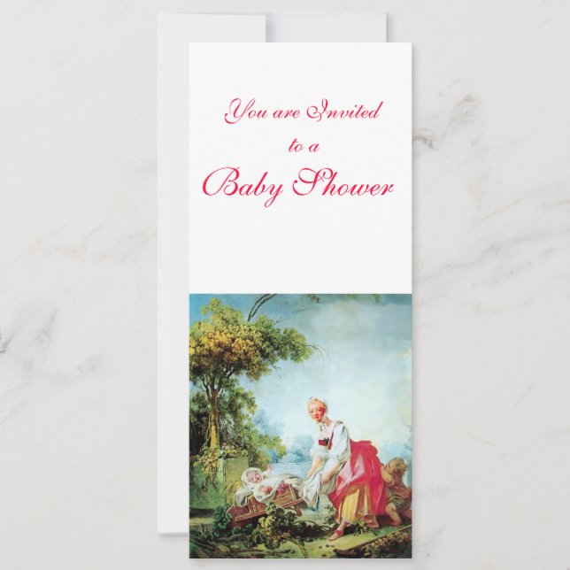 INVITATION BABY SHOWER COLORÉ (Devant)