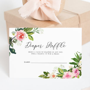 Invitation Baby Shower Couches Bébé Fleurs Rose Tendre Tirage