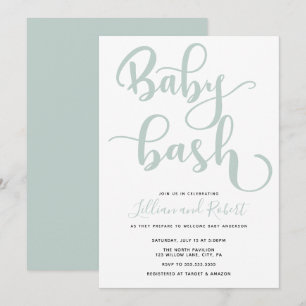 Invitation Baby shower Couples Bébé Bash