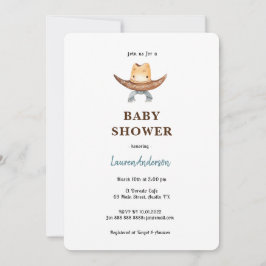 Invitation Baby shower Cowboy