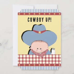 Invitation Baby shower Cowboy