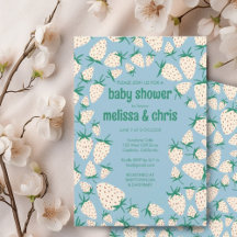 Baby shower CUSTOM D'Aiguille Fraise Blanche