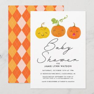 Invitation Baby shower   Cute Petit Citrouille