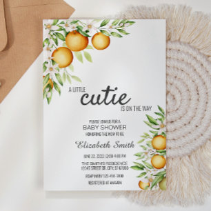 Invitation Baby shower Cutie Oranges