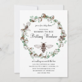 Invitation Baby shower d'abeilles