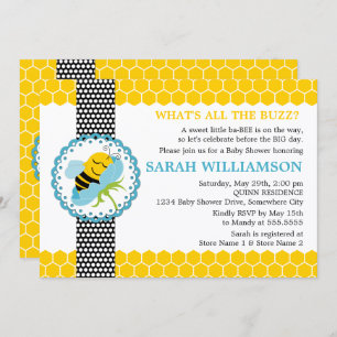Invitation Baby shower d'abeilles