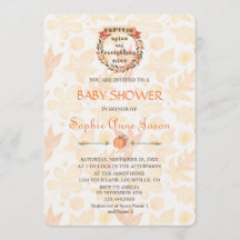 Baby shower d'action de grâce de chute d'épice cit