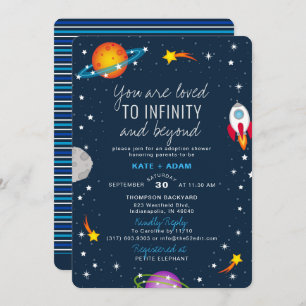 Invitation Baby shower D'Adoption De Garçon Amoureux