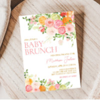 Baby shower d'agrumes rose et orange