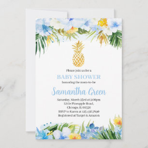 Invitation Baby shower d'ananas