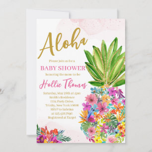 Invitation Baby shower d'ananas