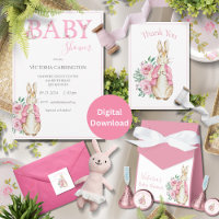 Baby shower d'aquarelle Beatrix Potter Bunny Rabbi