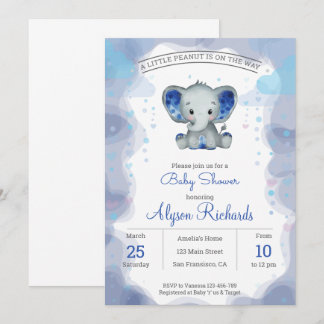 Invitation Baby shower d'aquarelle de la marine