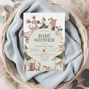Invitation Baby shower d'arc