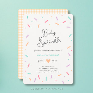 Invitation Baby shower d'arrosage de bébé neutre selon le sex
