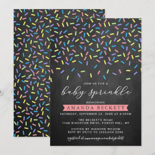 Invitation Baby shower d'arrosage du tableau de bord Moder