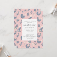 Baby shower d'art populaire de style scandinave In