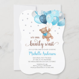 Invitation Baby shower d'attente de l'ours en peluche Invitat