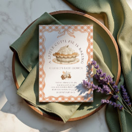 Invitation Baby shower d'automne à la tarte à la croûte Coque