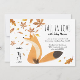 Invitation Baby shower d'automne // Chute d'amour avec Baby /