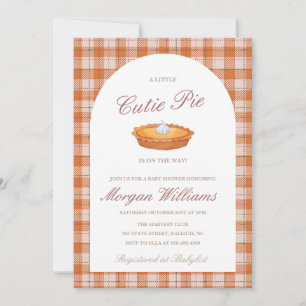 Invitation Baby shower d'automne Cutie Pie
