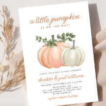 Baby shower d'automne neutre pour le petit Citroui