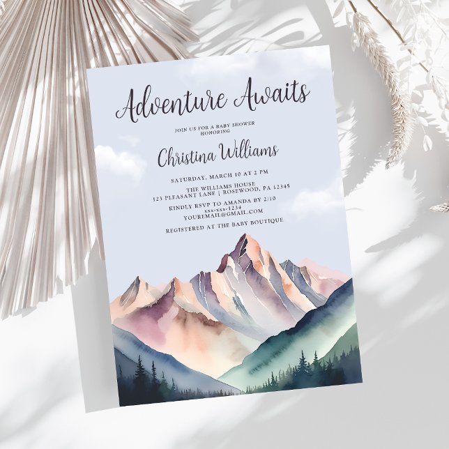 Invitation Baby shower d'aventure Woodland (Créateur téléchargé)