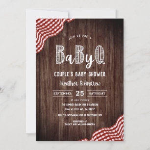 Invitation Baby shower de Babyq Jardin BBQ Couple