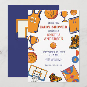 Invitation Baby shower de Baketball