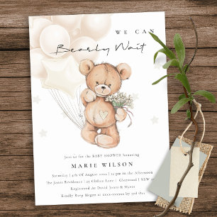 Invitation Baby shower de ballon d'attente de l'iv