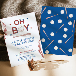Invitation Baby shower de base-ball   Baby shower 