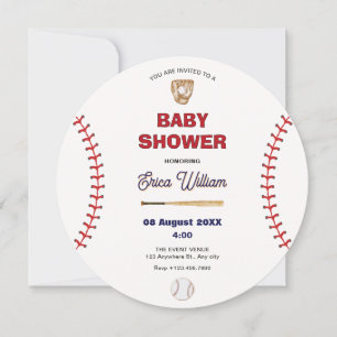 Invitation Baby shower de baseball