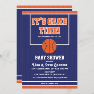 Invitation Baby shower de basket-ball