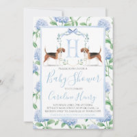 Baby shower de Beagle du garçon bleu du sud de Pre