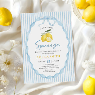 Invitation Baby-Shower de Blue Mama's main Squeeze Lemon