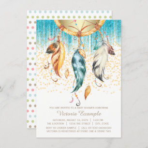 Invitation Baby shower de Boho Dream Catcher