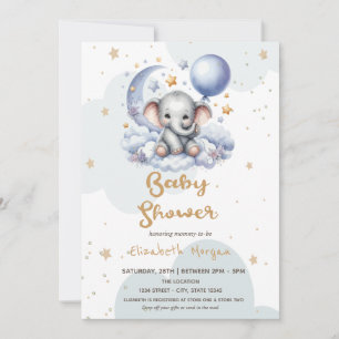 Invitation Baby shower de boîte aux lettres Teddy Bear Cloud 