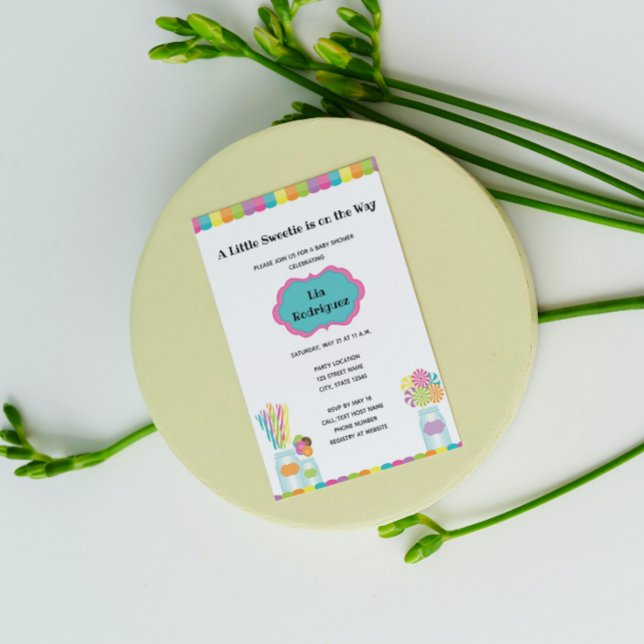 Invitation Baby shower de bonbons (Créateur téléchargé)