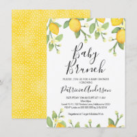 Baby shower de Brunch au citron neutre pour les ho