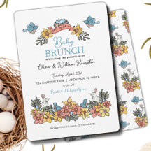 Baby shower de Brunch du printemps